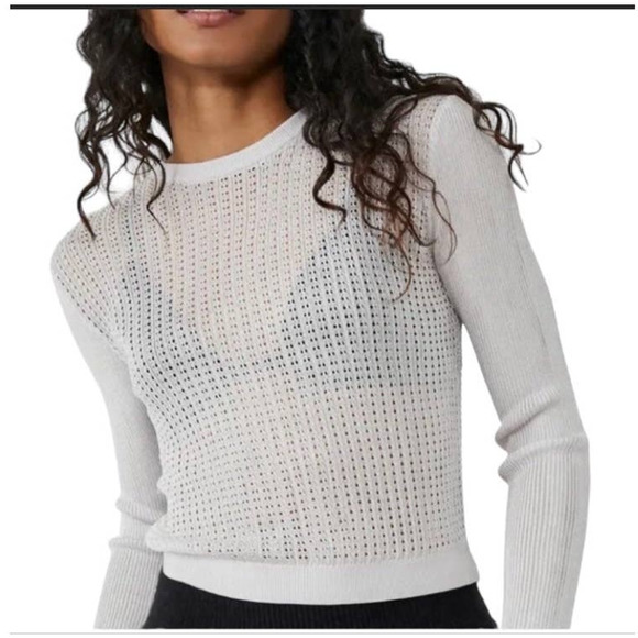 Free People h2o crew pullover in grey size small - Picture 1 of 4